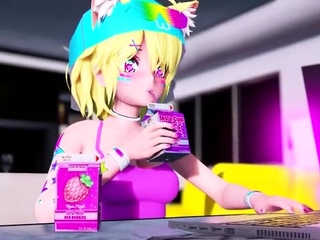 Futa and Thicc Female lusting over each other (Threesome